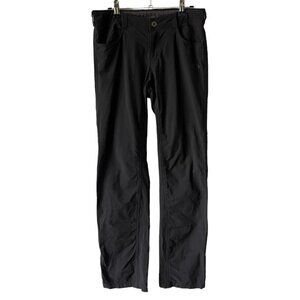 The North Face Mid Rise Waist Nylon Blend Casual Straight Leg Pants Black 4